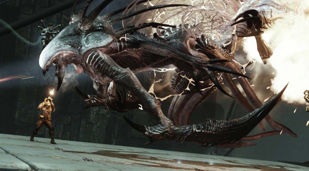 Luchando con el Wraith en PS4 en el shooter por equipos Evolve