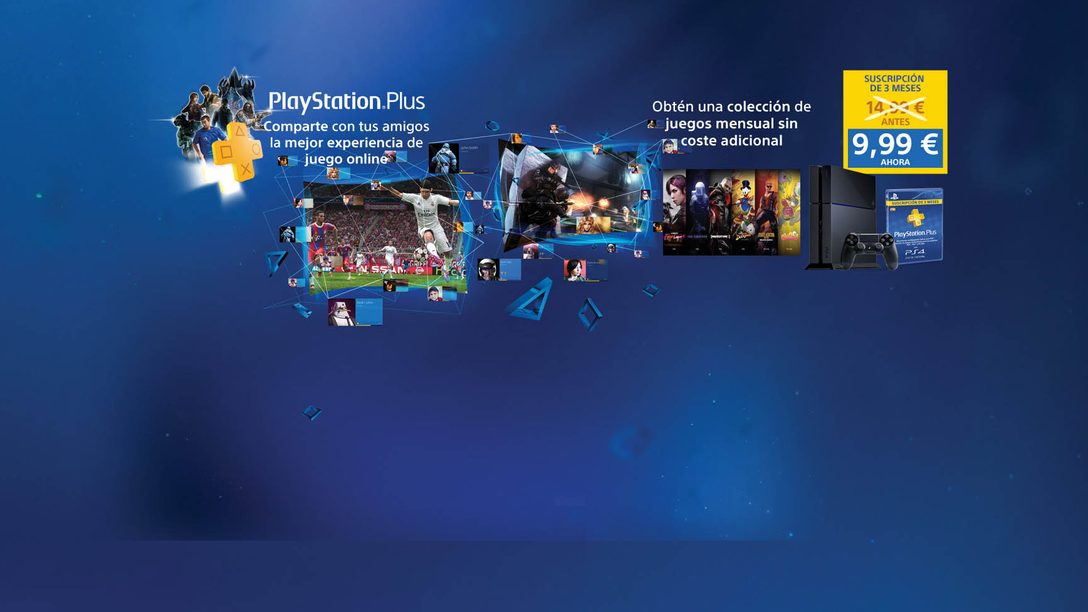 Disfruta tres meses de PlayStation Plus por 9,99 €