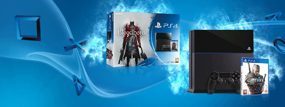 Tu PS4 + Bloodborne o The Witcher 3: Wild Hunt por 399,99 €