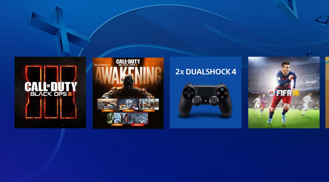 Consigue juegos de PS4, mandos DUALSHOCK 4 y mucho más