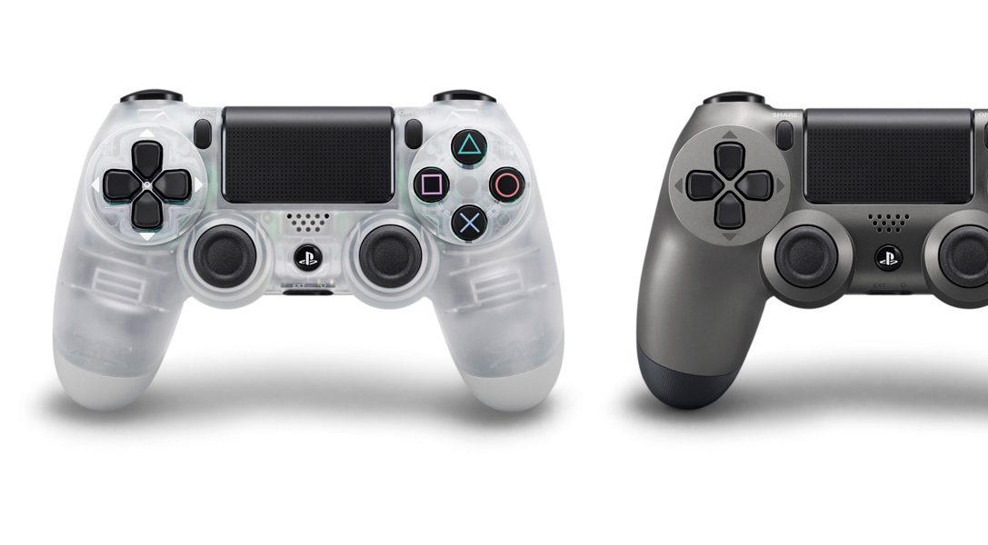 Los mandos inalámbricos DUALSHOCK 4 Crystal y Steel Black ya están disponibles