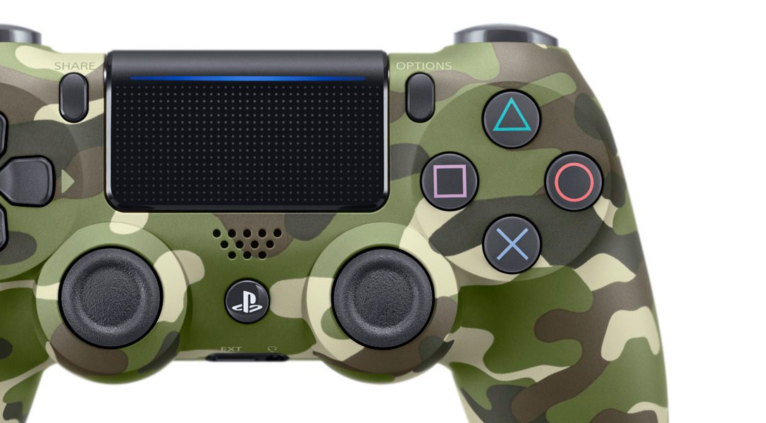 Presentamos el nuevo mando DUALSHOCK 4 de camuflaje verde