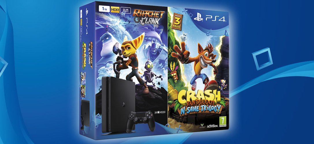 Estrena tu PS4 junto a Crash, Ratchet y Clank con nuestro nuevo pack