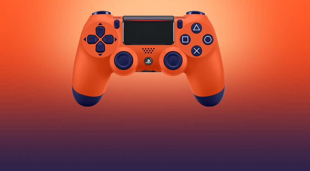 Presentamos el mando inalámbrico Sunset Orange DUALSHOCK 4, a la venta el 14 de noviembre