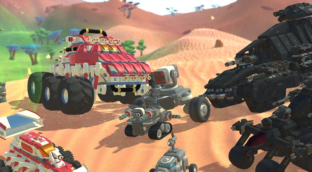 Construye coches, aviones y otros vehículos, y combate contra tus amigos en TerraTech, disponible para PS4 el 14 de agosto