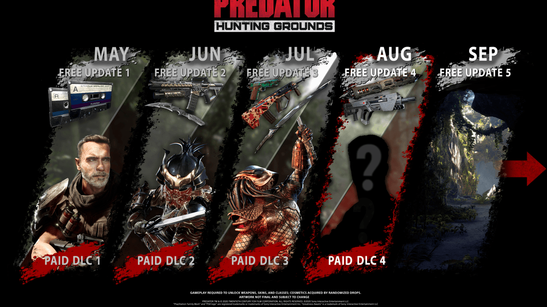 Actualización de agosto de Predator: Hunting Grounds