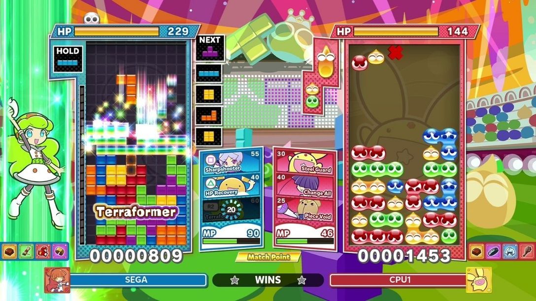 Adéntrate en el modo Duelo de Habilidad de Puyo Puyo Tetris 2