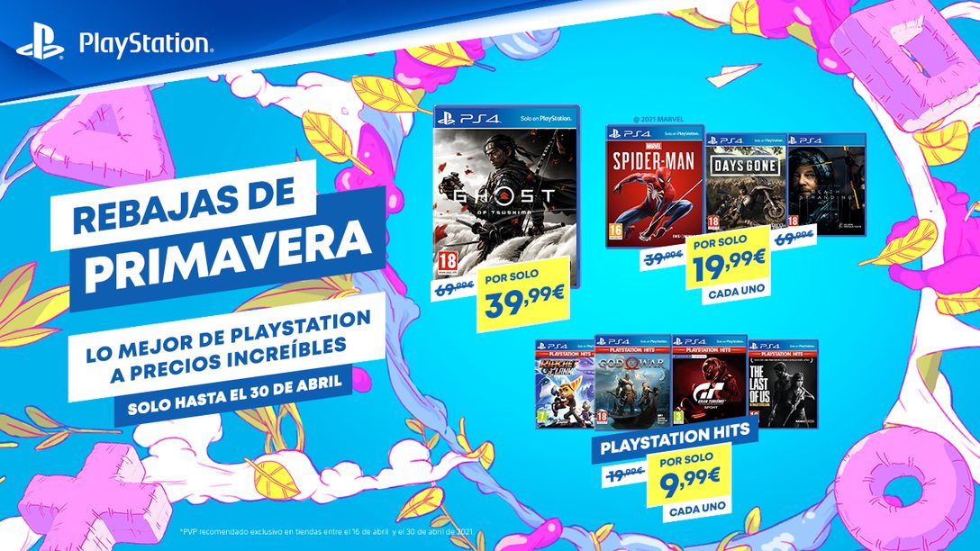 Rebajas de primavera | Grandes descuentos en juegos en formato físico del 16 al 30 de abril