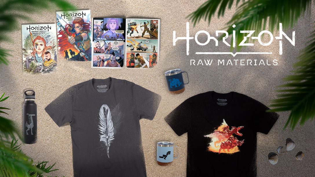 Nuevo merchandising de Horizon Raw Materials: Gear Store y cómics digitales