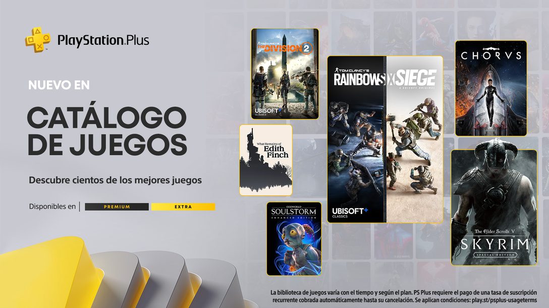 Catálogo de juegos de PlayStation Plus de noviembre: Skyrim, Rainbow Six Siege, Kingdom Hearts III y mucho más 