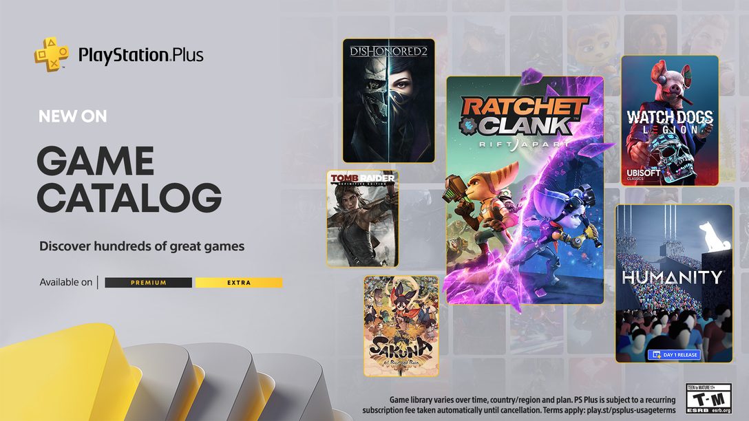 Catálogo de juegos de PlayStation Plus para mayo | Ratchet & Clank: Una dimensión aparte, Humanity, Watch Dogs: Legion