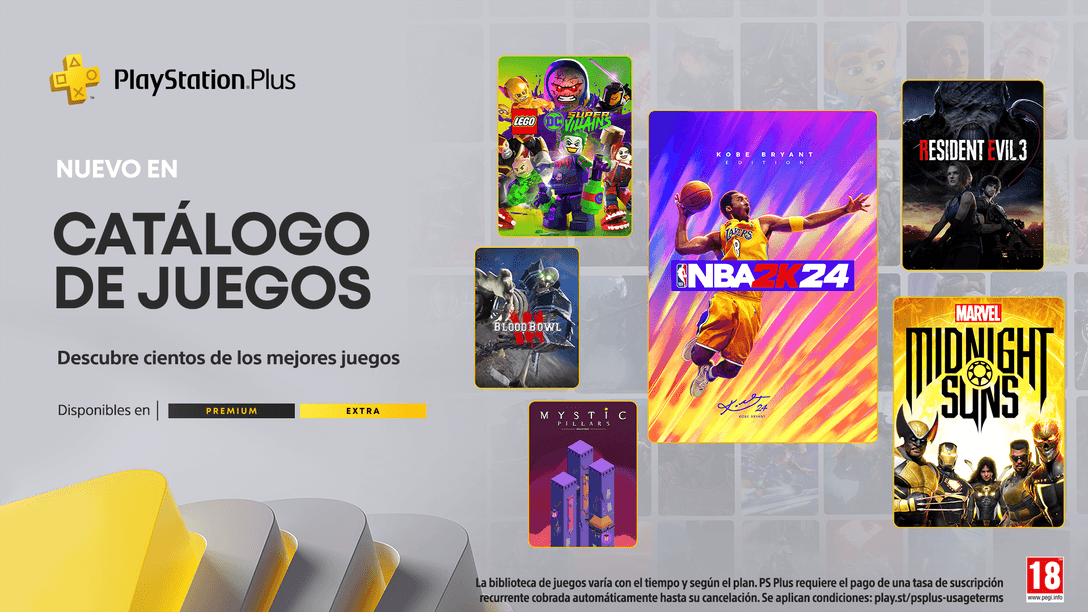 Catálogo de juegos de PlayStation Plus de marzo: NBA 2K24, Marvel’s Midnight Suns, Resident Evil 3, Mystic Pillars: Remastered y más