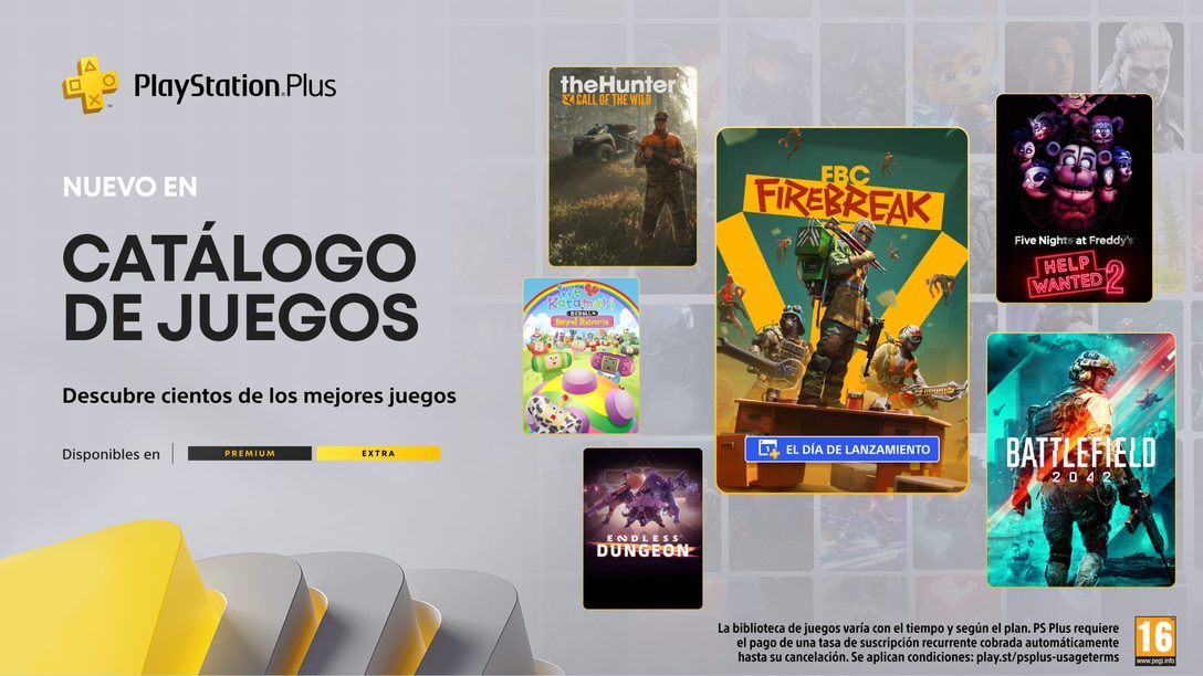 Catálogo de juegos de PlayStation Plus para junio: FBC: Firebreak, Battlefield 2042, Five Nights at Freddy’s: Help Wanted  2 y mucho más