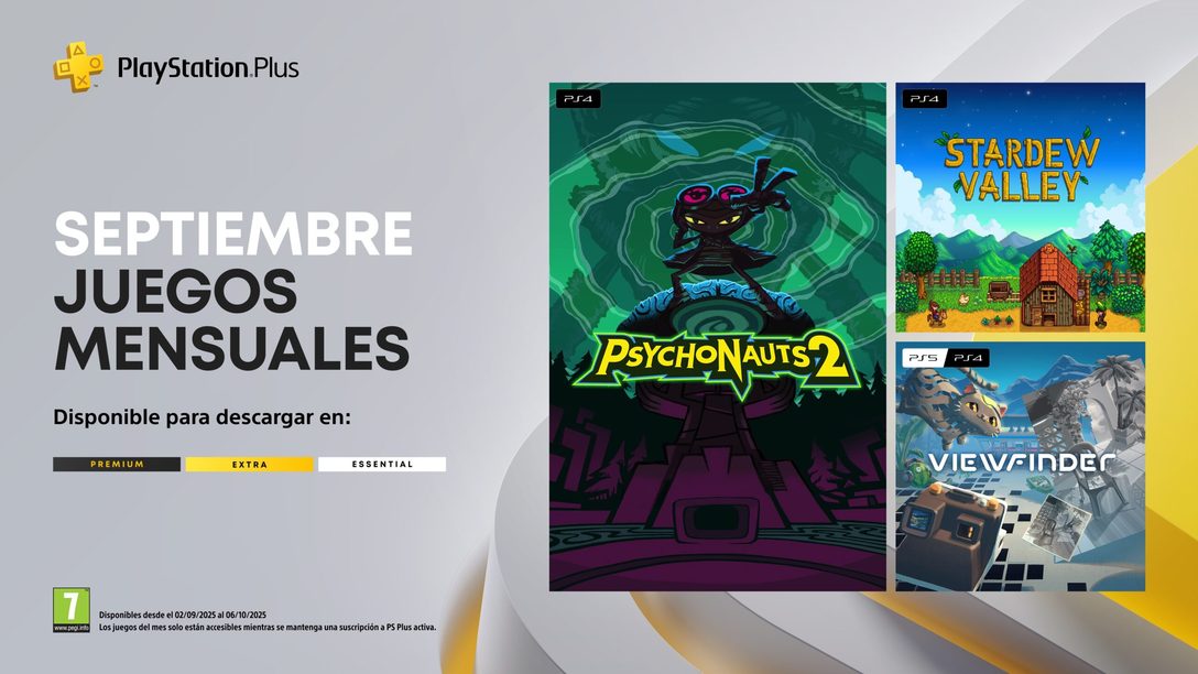 Juegos mensuales de PlayStation Plus de septiembre: Psychonauts 2, Stardew Valley y Viewfinder