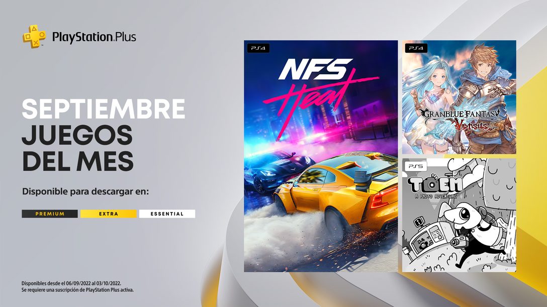 Juegos mensuales de PlayStation Plus y catálogo de juegos de septiembre anunciado
