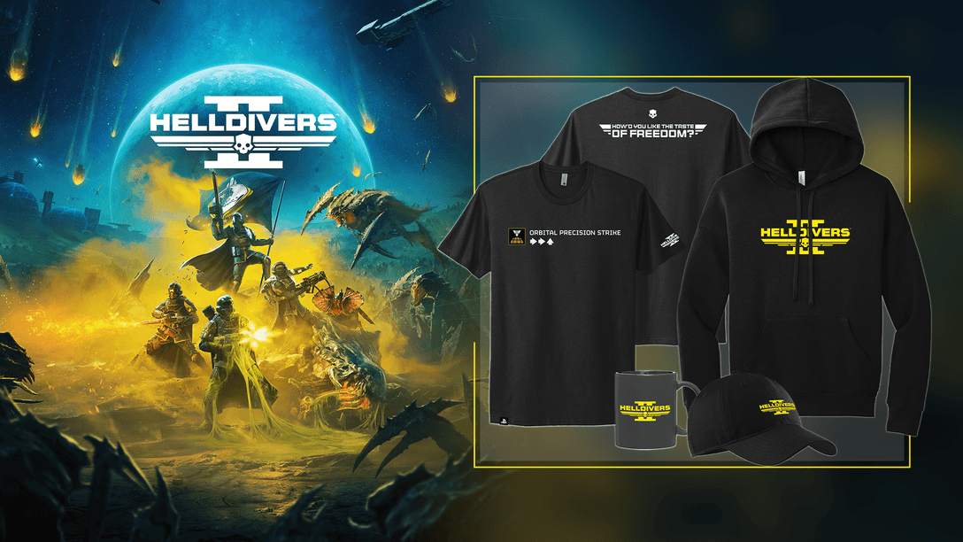 Helldivers 2: nuevo merchandising oficial disponible desde hoy en PlayStation Gear y tiendas seleccionadas 