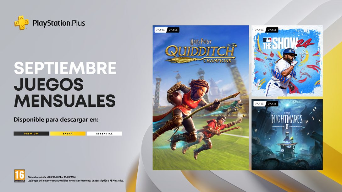 Juegos mensuales de PlayStation Plus de septiembre: Quidditch Champions, MLB The Show 24 y Little Nightmares II