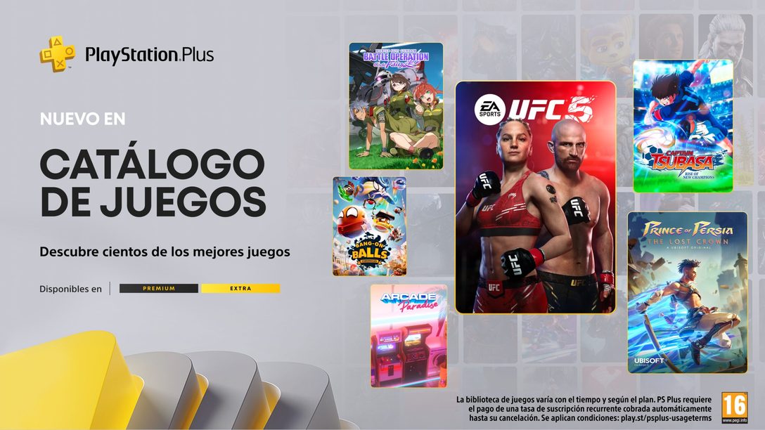 Catálogo de juegos de PlayStation Plus de marzo: UFC 5, Prince of Persia: The Lost Crown, Captain Tsubasa: Rise of New Champions y mucho más