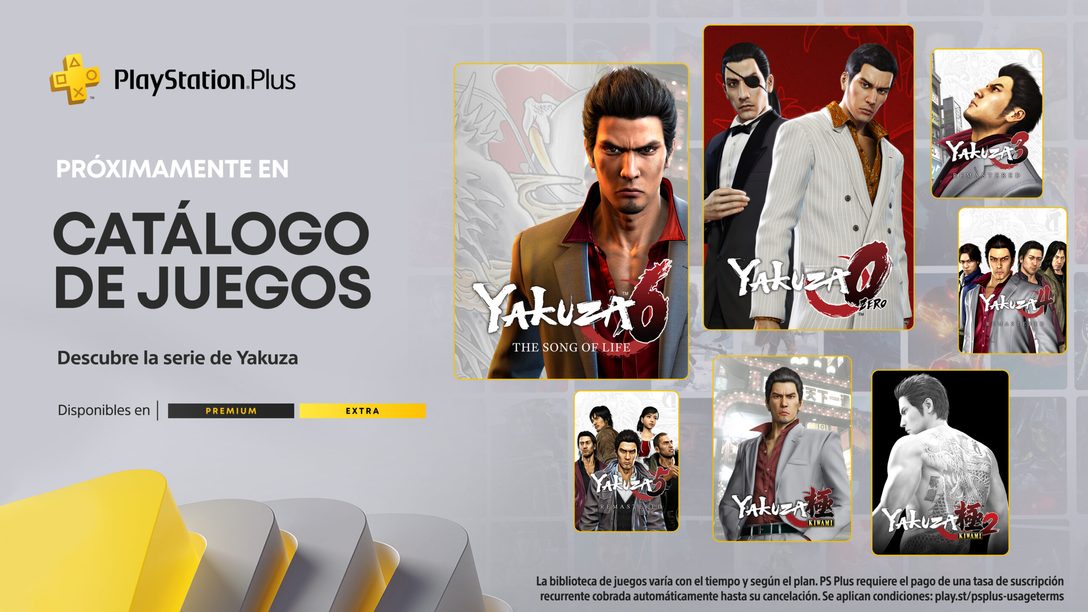 8 juegos Yakuza llegan a PlayStation Plus en 2022 el próximo mes