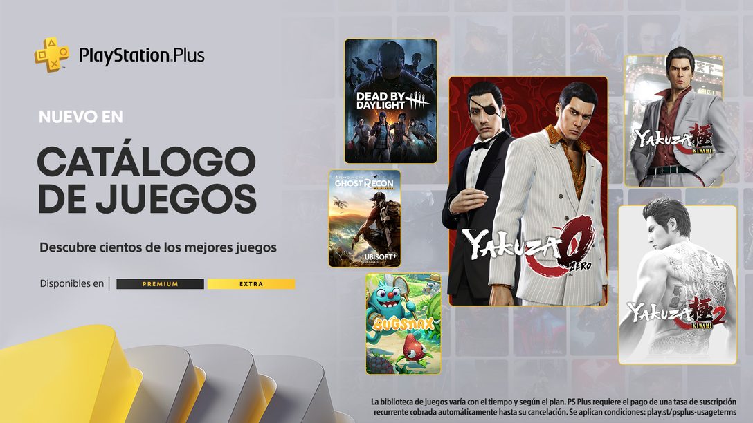 Novedades de agosto del catálogo de juegos de PlayStation Plus: Yakuza 0, Yakuza Kiwami, Yakuza Kiwami 2